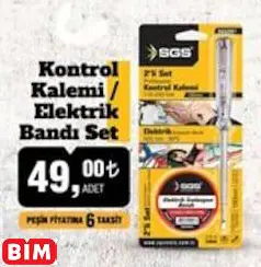 SGS KONTROL KALEMİ / ELEKTRİK BANDI SET